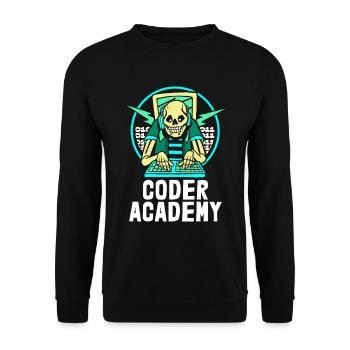 Programmierer Coder Software Entwickler - Unisex Pullover - Schwarz - Vorne - Alina (178cm) & Michal (187cm)