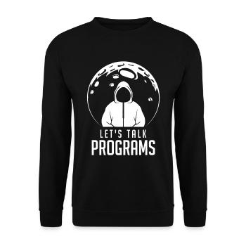 Programmer Coder Software Developer - Unisex Sweatshirt - black - Front - Alina (178cm) & Michal (187cm)