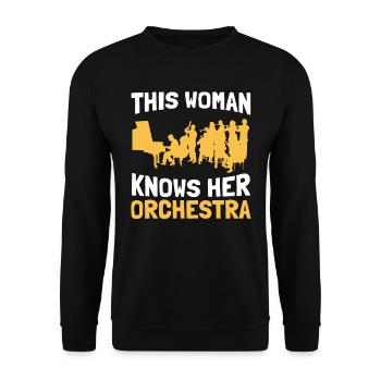 Orchestra Classical Concert Classical Music - Unisex Sweatshirt - black - Front - Alina (178cm) & Michal (187cm)