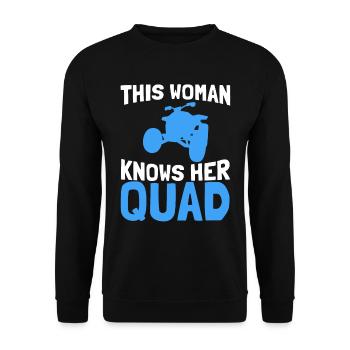 Quad Atv Motorsport - Sweat-shirt Unisexe - noir - Devant - Alina (178cm) & Michal (187cm)