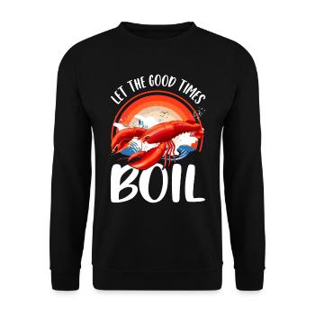 Saison du crabe Drôle de crabes Homard - Sweat-shirt Unisexe - noir - Devant - Alina (178cm) & Michal (187cm)