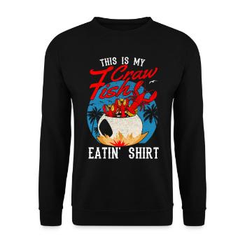 Crayfish Season Cooking Crayfish Food - Unisex Sweatshirt - black - Front - Alina (178cm) & Michal (187cm)