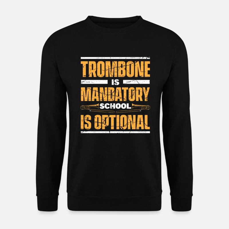 Posaune - Unisex Pullover - Schwarz