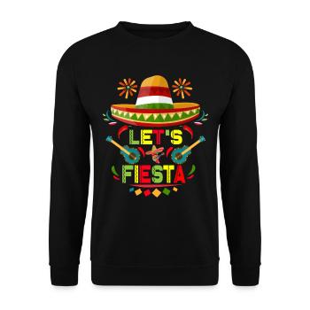 Let's Fiesta Sombrero Fröhliche Cinco De Mayo - Unisex Pullover - Schwarz - Vorne - Alina (178cm) & Michal (187cm)