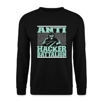 Programmierer Coder Software Entwickler - Unisex Pullover - Schwarz - Vorne - Alina (178cm) & Michal (187cm)