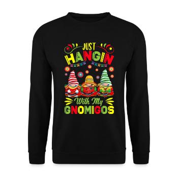 Mexican Dwarfs Cinco De Mayo Party - Unisex Sweatshirt - black - Front - Alina (178cm) & Michal (187cm)