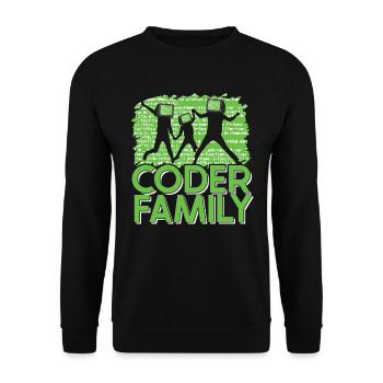 Programmer Coder Software Developer - Unisex Sweatshirt - black - Front - Alina (178cm) & Michal (187cm)