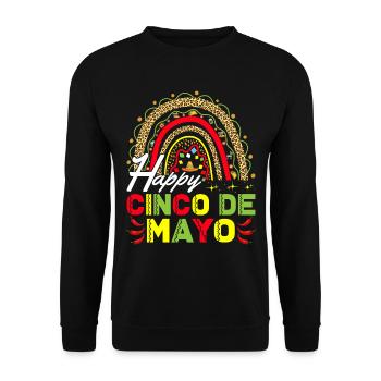Fiesta Cheerful Cinco De Mayo Party - Unisex Sweatshirt - black - Front - Alina (178cm) & Michal (187cm)