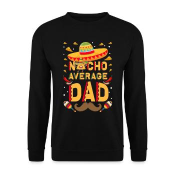 Cinco De Mayo Papa Funny Nacho Papa - Unisex Sweatshirt - black - Front - Alina (178cm) & Michal (187cm)