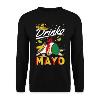 Cinco De Mayo Tequila Boisson Fiesta Mexicaine - Sweat-shirt Unisexe - noir - Devant - Alina (178cm) & Michal (187cm)