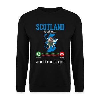Ecosse Cornemuse Mélomanes Drôle - Sweat-shirt Unisexe - noir - Devant - Alina (178cm) & Michal (187cm)