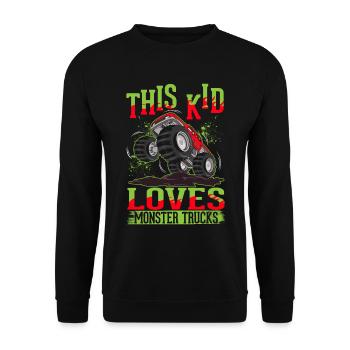 Monster Trucks Filles Garçons Monster Truck - Sweat-shirt Unisexe - noir - Devant - Alina (178cm) & Michal (187cm)