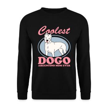 Dogo Argentino Maman | Cadeau de propriétaire de chien de chien - Sweat-shirt Unisexe - noir - Devant - Alina (178cm) & Michal (187cm)