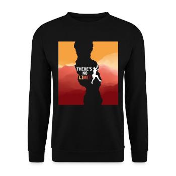 Climber Limit Escalade Bouldering - Sweat-shirt Unisexe - noir - Devant - Alina (178cm) & Michal (187cm)