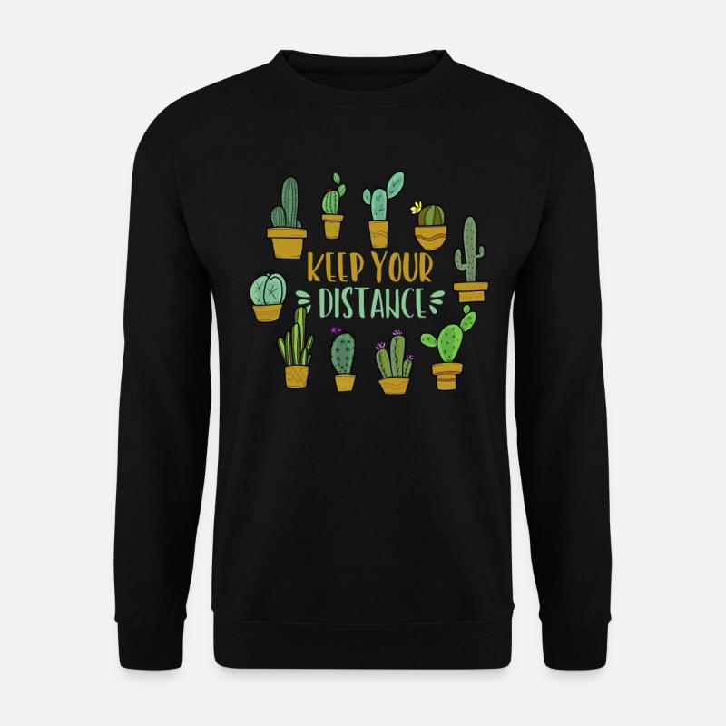 Cactus Introverted Succulent Owner - Unisex Sweatshirt - black