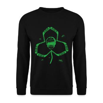 Casque de hockey sur glace Cloverleaf Saint-Patrick - Sweat-shirt Unisexe - noir - Devant - Alina (178cm) & Michal (187cm)