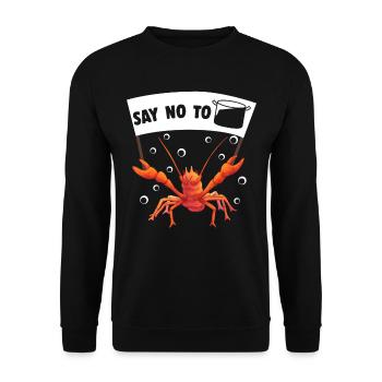 Lustige Krebse Kochen Flusskrebs Hummer - Unisex Pullover - Schwarz - Vorne - Alina (178cm) & Michal (187cm)
