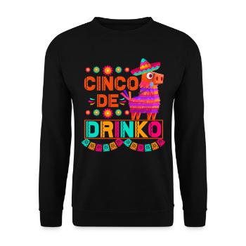 Pinata Cinco De Mayo Celebrate Drink - Unisex Sweatshirt - black - Front - Alina (178cm) & Michal (187cm)