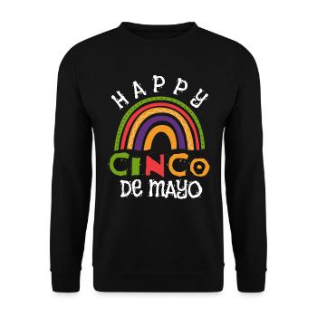 Fiesta Cheerful Cinco De Mayo - Unisex Sweatshirt - black - Front - Alina (178cm) & Michal (187cm)