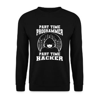 Programmeur Coder Développeur de logiciels - Sweat-shirt Unisexe - noir - Devant - Alina (178cm) & Michal (187cm)