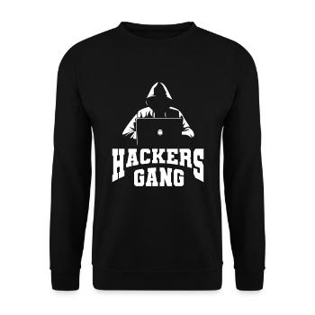 Programmeur Coder Développeur de logiciels - Sweat-shirt Unisexe - noir - Devant - Alina (178cm) & Michal (187cm)