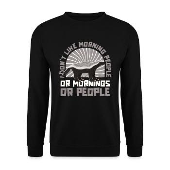 Ratel - Sweat-shirt Unisexe - noir - Devant - Alina (178cm) & Michal (187cm)