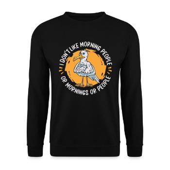 Seagull Seagull - Unisex Sweatshirt - black - Front - Alina (178cm) & Michal (187cm)