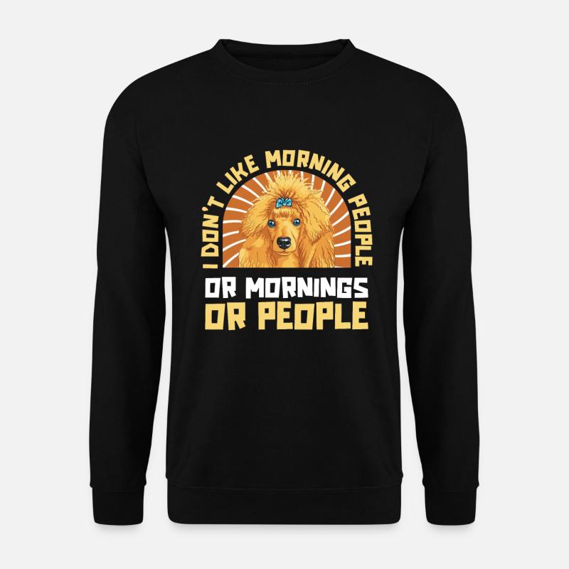 Pudel Hund - Unisex Pullover - Schwarz