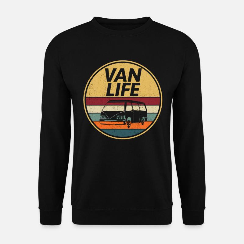 Camper Bus Caravan Camper Bus - Unisex Sweatshirt - black