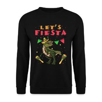Trex Sombrero Fiesta Fröhliche Cinco De Mayo - Unisex Pullover - Schwarz - Vorne - Alina (178cm) & Michal (187cm)
