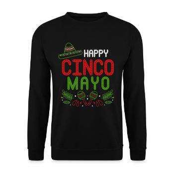 Cinco De Mayo Mexican Fiesta Sombrero - Unisex Sweatshirt - black - Front - Alina (178cm) & Michal (187cm)