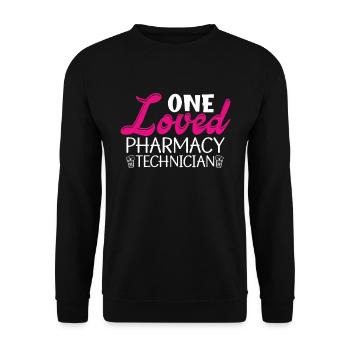 Technicien en pharmacie Pharmacien Technicien en pharmacie Cadeau - Sweat-shirt Unisexe - noir - Devant - Alina (178cm) & Michal (187cm)