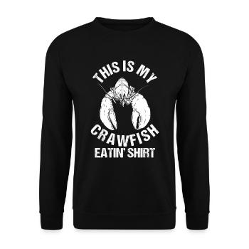 Saison du crabe Cuisinier à l’écrevisse Manger des écrevisses - Sweat-shirt Unisexe - noir - Devant - Alina (178cm) & Michal (187cm)