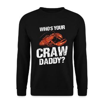 Krebse Daddy kochen Krebse Saison Hummer Vater - Unisex Pullover - Schwarz - Vorne - Alina (178cm) & Michal (187cm)