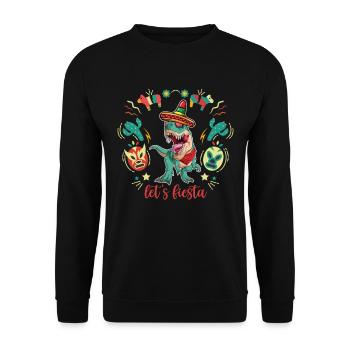 Mexican Trex Sombrero Cinco De Mayo - Unisex Sweatshirt - black - Front - Alina (178cm) & Michal (187cm)