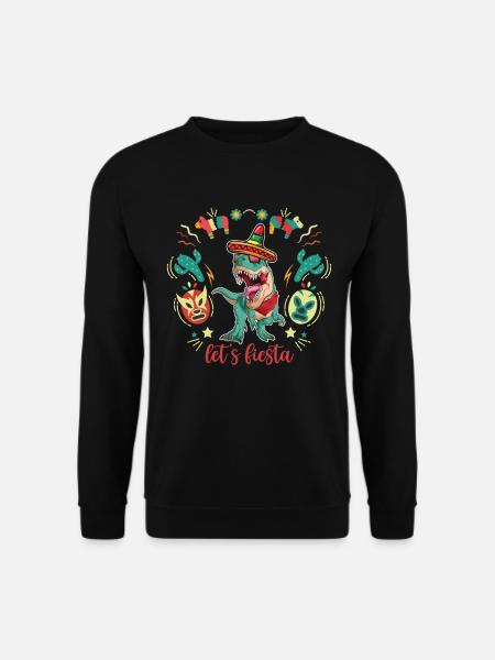 Mexikanischer Trex Sombrero Cinco De Mayo - Unisex Pullover - Schwarz