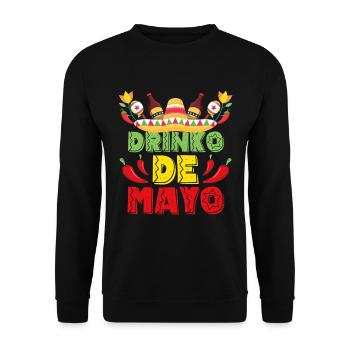 Boire Cinco De Mayo Chili Mexican Fiesta - Sweat-shirt Unisexe - noir - Devant - Alina (178cm) & Michal (187cm)
