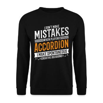 Accordéon Creative Accordéon Player - Sweat-shirt Unisexe - noir - Devant - Alina (178cm) & Michal (187cm)