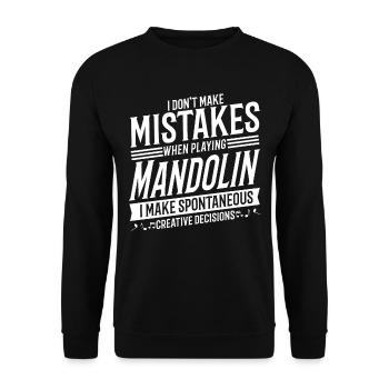 Mandolin Player Musical Instrument Music Mandolin - Unisex Sweatshirt - black - Front - Alina (178cm) & Michal (187cm)