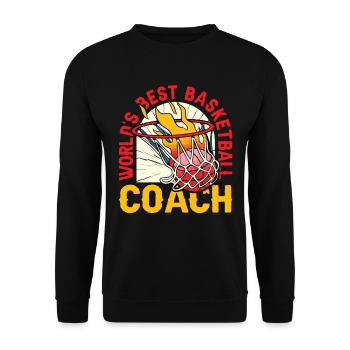 Basketballtrainer Entraîneur de basket-ball - Sweat-shirt Unisexe - noir - Devant - Alina (178cm) & Michal (187cm)