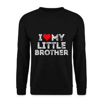 J’aime ma petite sœur - Sweat-shirt Unisexe - noir - Devant - Alina (178cm) & Michal (187cm)