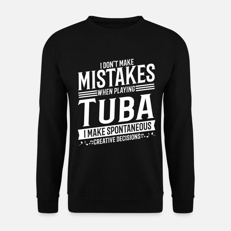 Tuba-Spieler Musikinstrument Musik Tuba - Unisex Pullover - Schwarz
