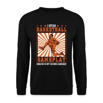 Basketballtrainer Basketball Trainer Coach - Unisex Pullover - Schwarz - Vorne - Alina (178cm) & Michal (187cm)