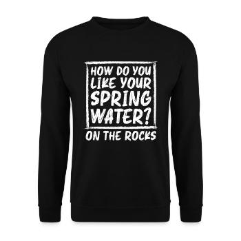 Rafting Wildwasser Kanu Kajak - Unisex Pullover - Schwarz - Vorne - Alina (178cm) & Michal (187cm)