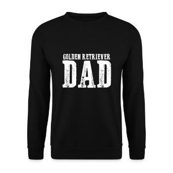 Golden Retriever Dad - Unisex Sweatshirt - black - Front - Alina (178cm) & Michal (187cm)