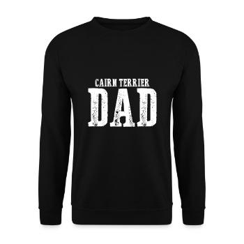 Cairn Terrier Papa - Sweat-shirt Unisexe - noir - Devant - Alina (178cm) & Michal (187cm)
