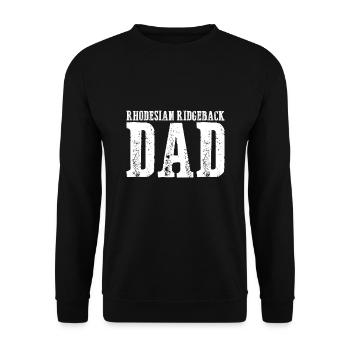 Rhodesian Ridgeback Papa - Sweat-shirt Unisexe - noir - Devant - Alina (178cm) & Michal (187cm)