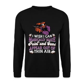 Paintball - Sweat-shirt Unisexe - noir - Devant - Alina (178cm) & Michal (187cm)