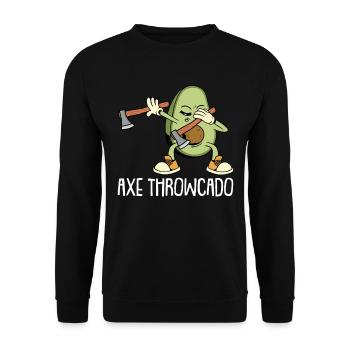 Axe Throw Axe - Unisex Sweatshirt - black - Front - Alina (178cm) & Michal (187cm)