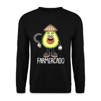 Farmer Farmer Agriculture - Unisex Sweatshirt - black - Front - Alina (178cm) & Michal (187cm)